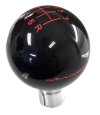 C7 Corvette Black Shift Knob w Red Shift Pattern and STINGRAY Script